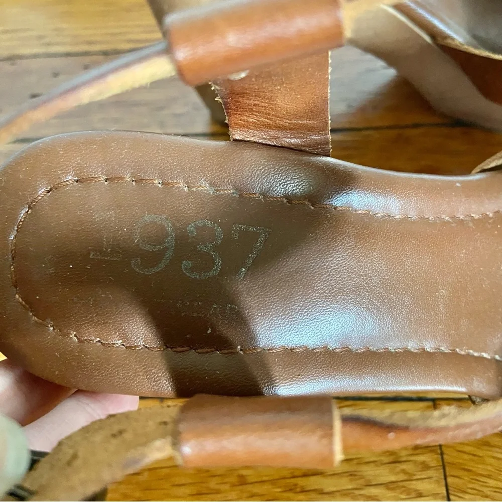 Madewell Brown Leather Heeled Sandals - Picture 3 of 10